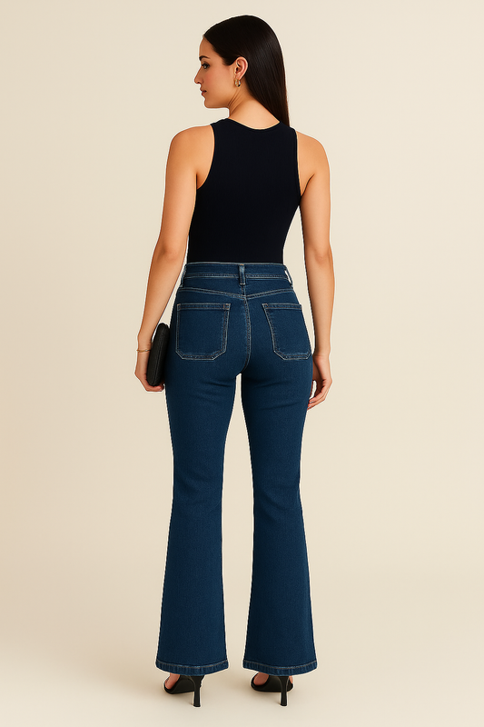 Classic Pocket Flared Jeans